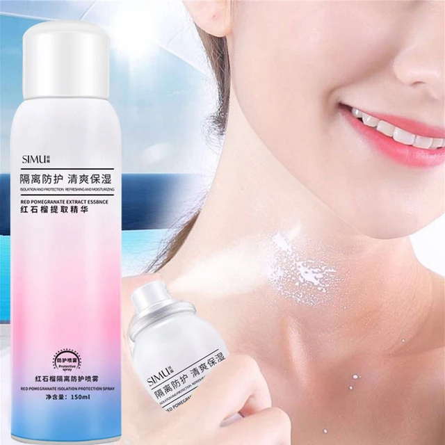 Smooth Spray Sunscreen Refreshing Moisturizing Sunscreen Female Waterproof Sun Productive Sweat Proof Long Lasting Face Defend 4