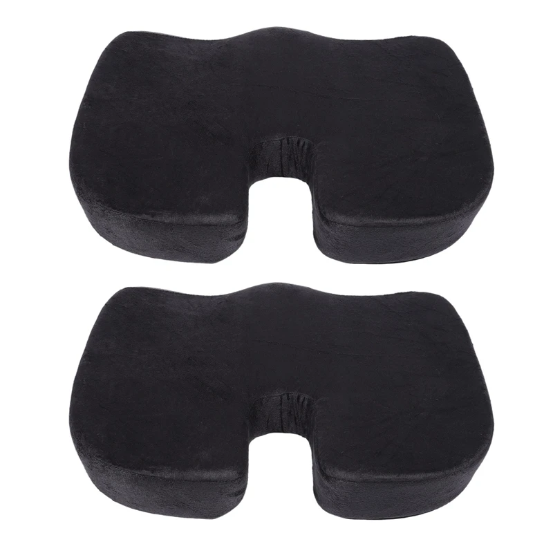 

2X Orthopedic Pillow Seat Memory Foam Chair Office Cushion Coccyx