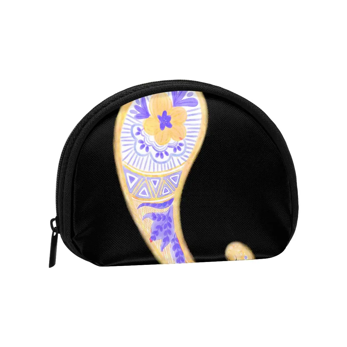 Wallets Women Zipper Coin Purses Clutch Wallet Female Money Credit Card Holder Watercolor Yellow Cashew Flower
