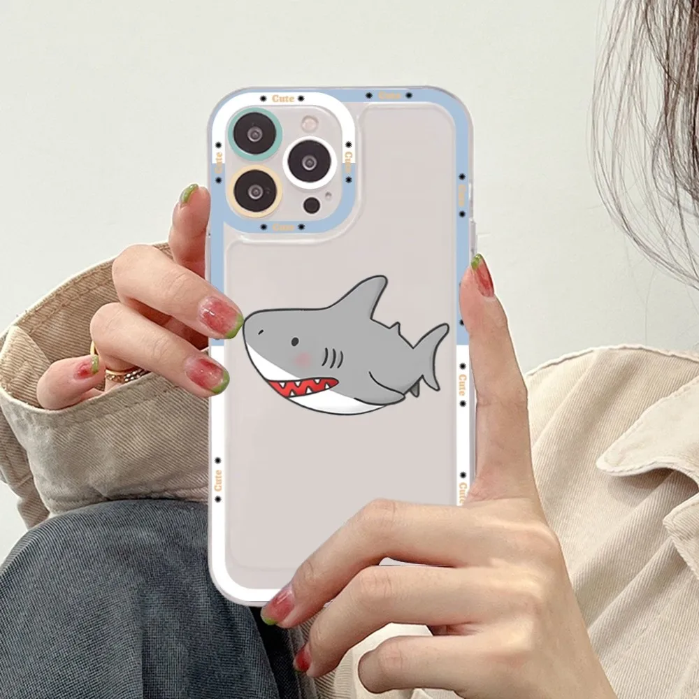 Kawaii shark чехол для телефона Redmi 7 8 9 A Note 5 10 11 Pro Max 4G 5G Funfas
