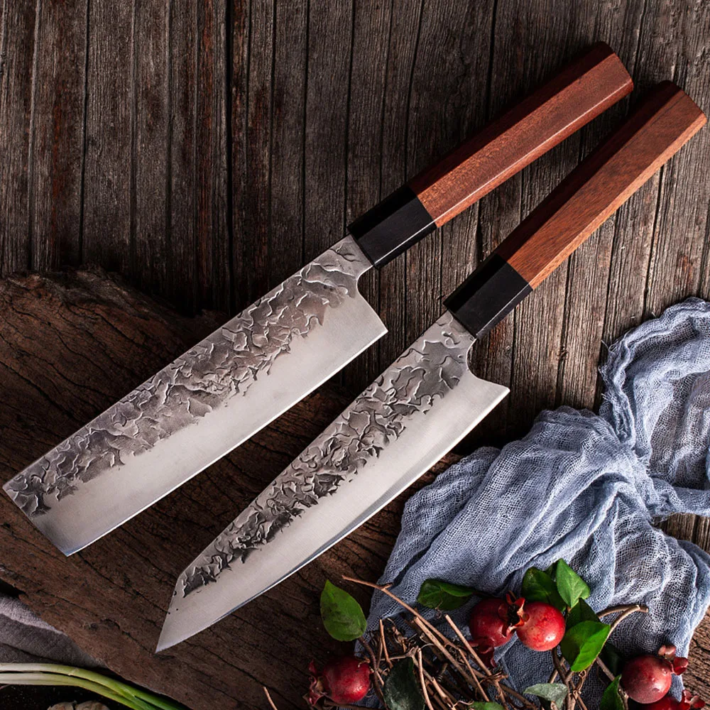 

Kitchen Knives Chef Knife Stainless Steel Forging Japanese Sushi Nakiri Knife Fish Meat Cleaver Fruit Vegetable Slicing Tool