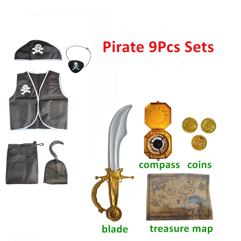 

Детский костюм пиратского капитана на день детей фантазия взрослые костюмы для мальчиков косплей удивительная одежда