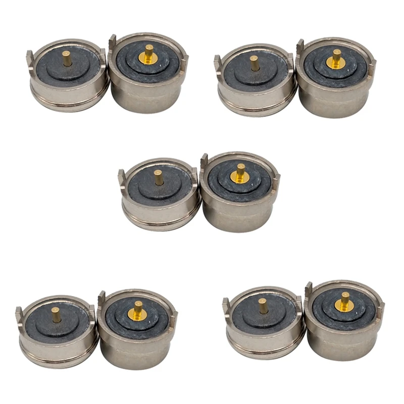 

10X Magnet Spring-Loaded Pogo Pin Connector Single Spring Pin 2 Poles Charge Power Male Female Probe Solder Wire And PCB
