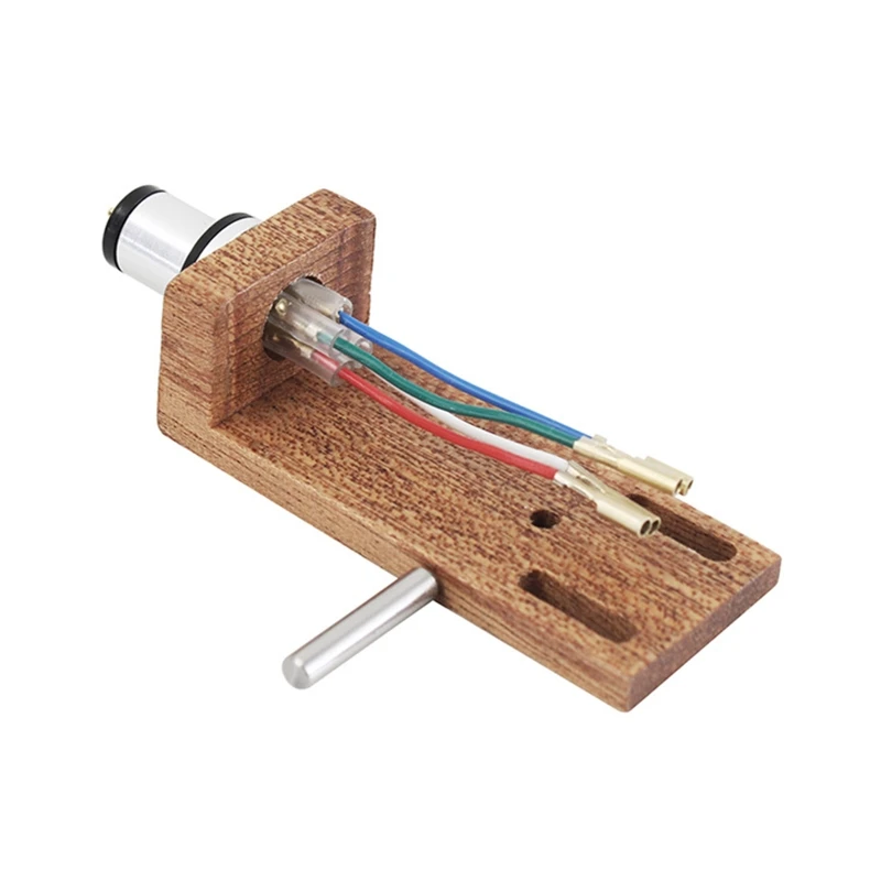 

Cherry Turntable Headshell Mount Universal Phono Cartridge Replacement Phonograph Head Holder Stylus Lead Wire