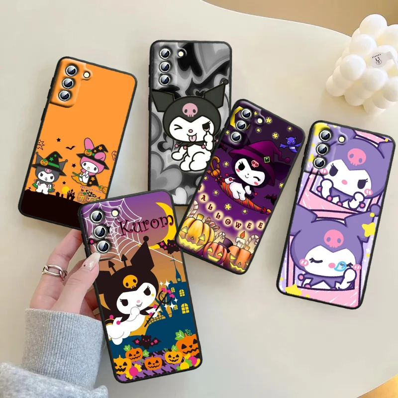 

Cartoon Cool Kulomi For Samsung Galaxy S23 S22 S21 S20 S10 S9 Ultra Plus Pro 4G 5G silicone Soft Black Phone Case