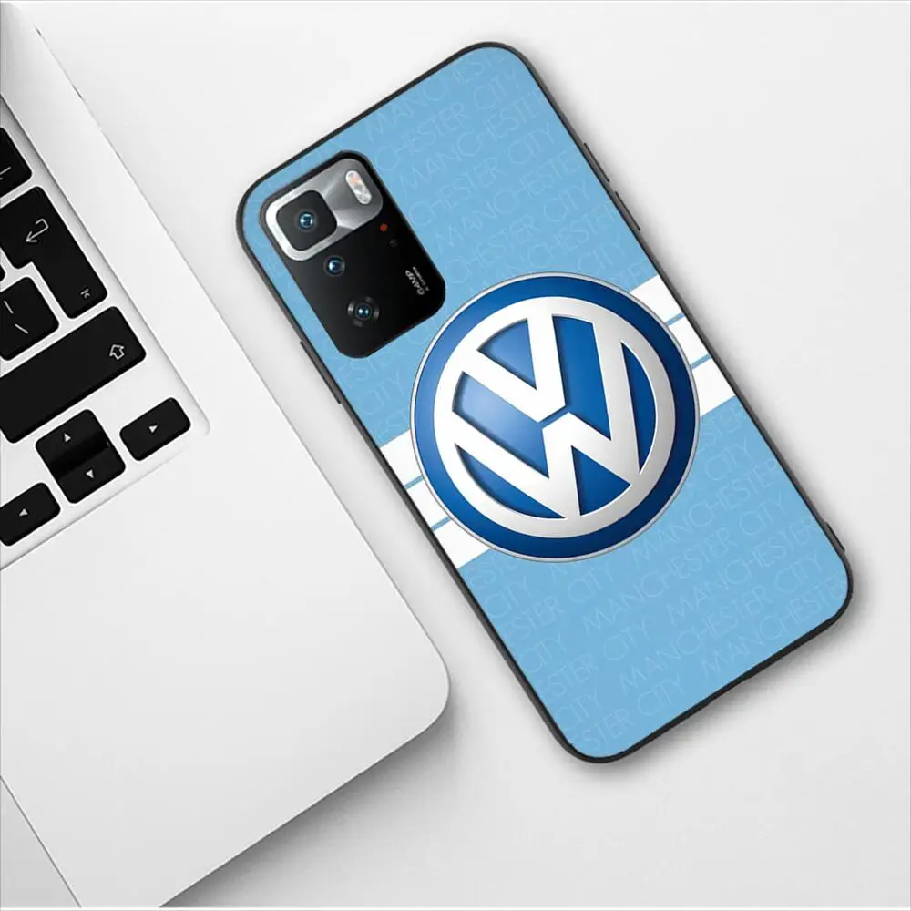 Volkswagen Car Logo Luxury Design New Phone Case for Redmi 9 9A 7A 10 8A 10A 8 Note 11 10S 7 11S Plus POCO X3 Pro Fashion Covers
