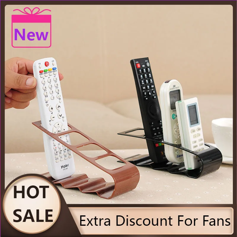 

Fashion 1PC New TV/DVD Step Four Remote Control Frame Plastic Remote Control Bracket Mobile Phone Holder Stand Rack Up To 4