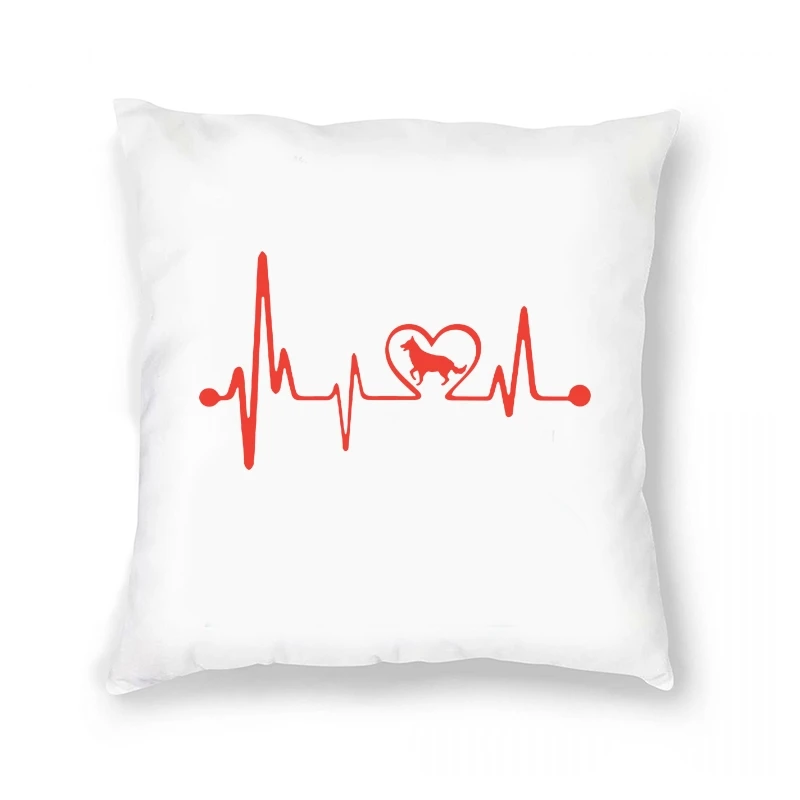 

ECG Irregular Love Heart Printed 's Pillow Case Breathable Soft Oversized S-XXXL Casual