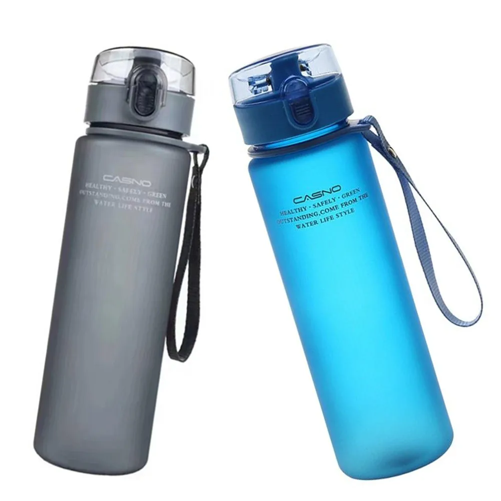 

Large Capacity Water Bottle Plastic Frosted Sports Water Cup Outdoor Water Bottles Leak Proof Bottle For Drinking Fitness 560ML