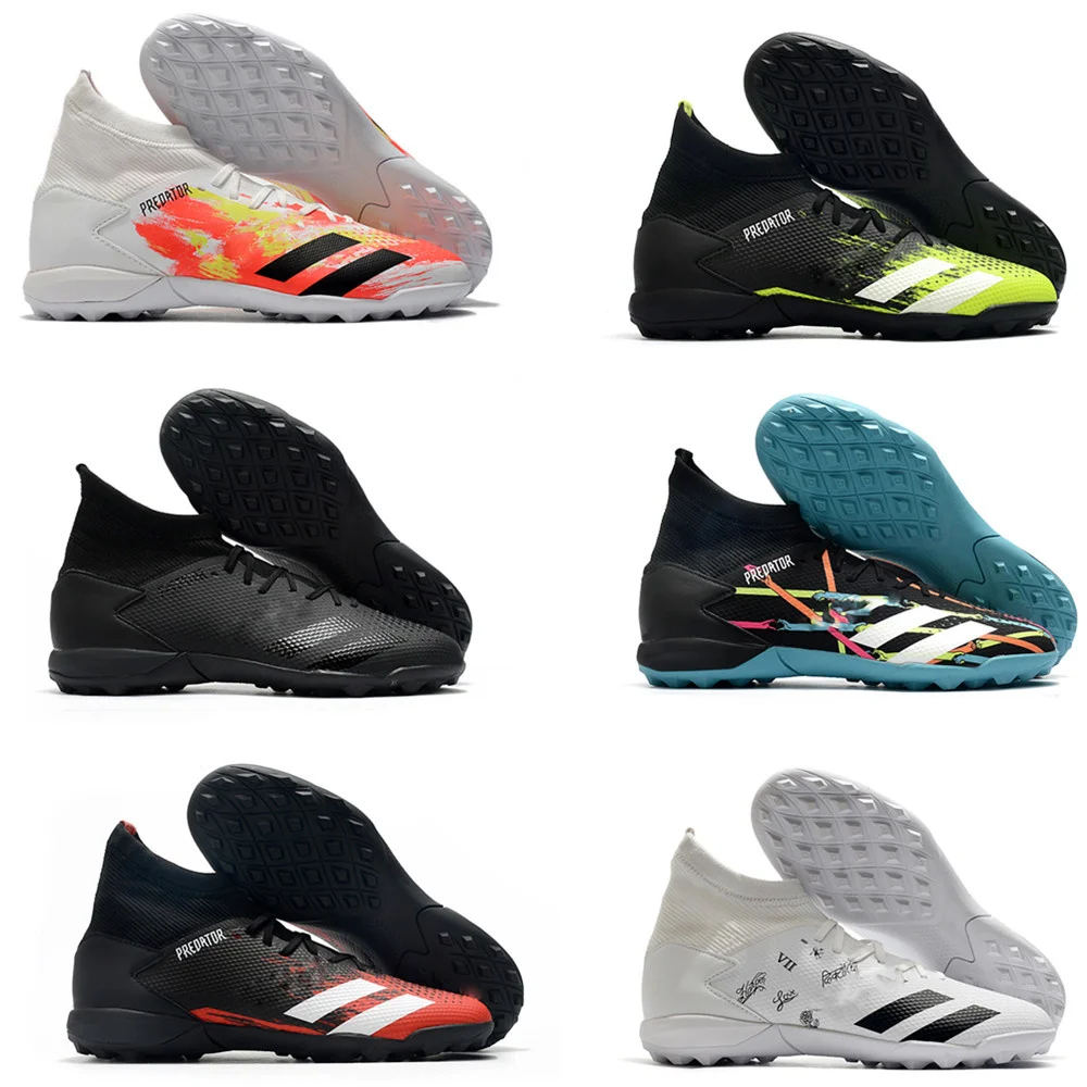

New Soccer Shoes Predator Freak+ High Ankle TF Furf Profession Football Boots Outdoor Cleats