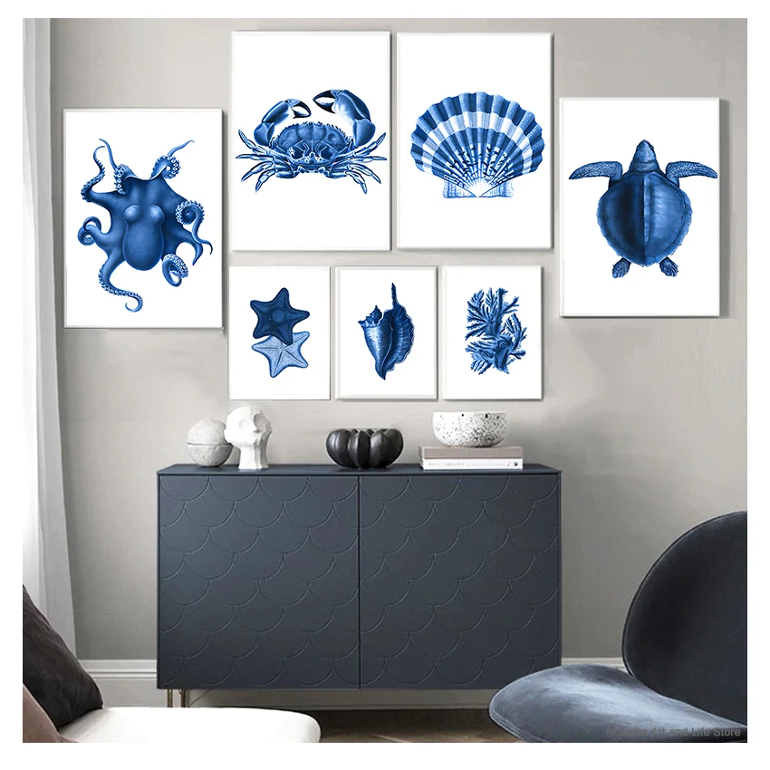 Живопись на холсте DHRM Морская жизнь