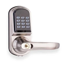hf lc901 digital electronic security door handle keyless keypad smart lock