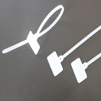 freeshipping easy mark 3100 3200 4x150 4200 7300mm nylon cable marker labels plastic loop tag self locking zip ties