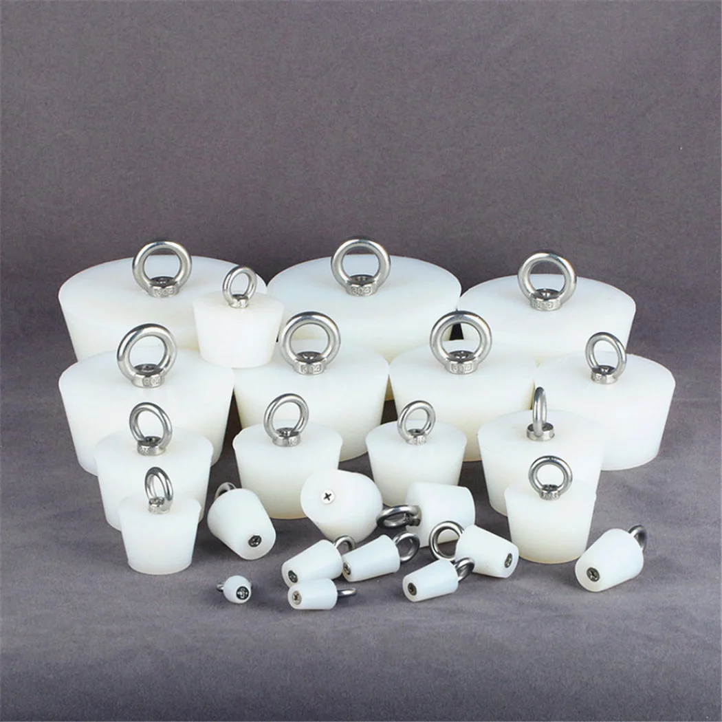 

Bathroom Kitchen Sink Drain Pipe Seal Cover Silicone Sealing Stopper Floor Drain Deodorant Plug Fish Tank Plug With Ring Lift