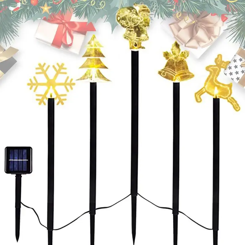 

Christmas Garden Stake Lights Waterproof Christmas Pathway LED Lights Outdoor Decorative Garden Art Stake Light For Yard
