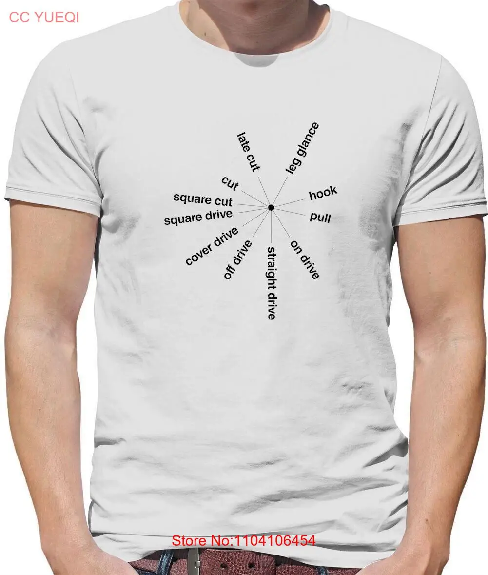 Мужская футболка Cricket Batting Angles - Забавный Пепел Игрок Англия