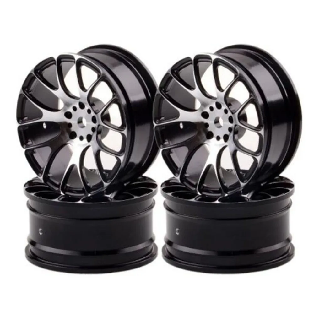 

RC 1/10 Metal Hub ​Aluminium Alloy Wheel Rims for Tamiya TT-01 TT-02 XV-01 HSP HPI and Other Series RC Crawler Car Wheel Hub