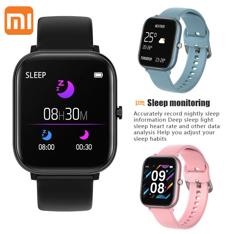 

Смарт-часы Xiaomi P20 с Bluetooth, пульсометром, фитнес-браслет, водонепроницаемые женские и мужские Смарт-часы, наручные часы