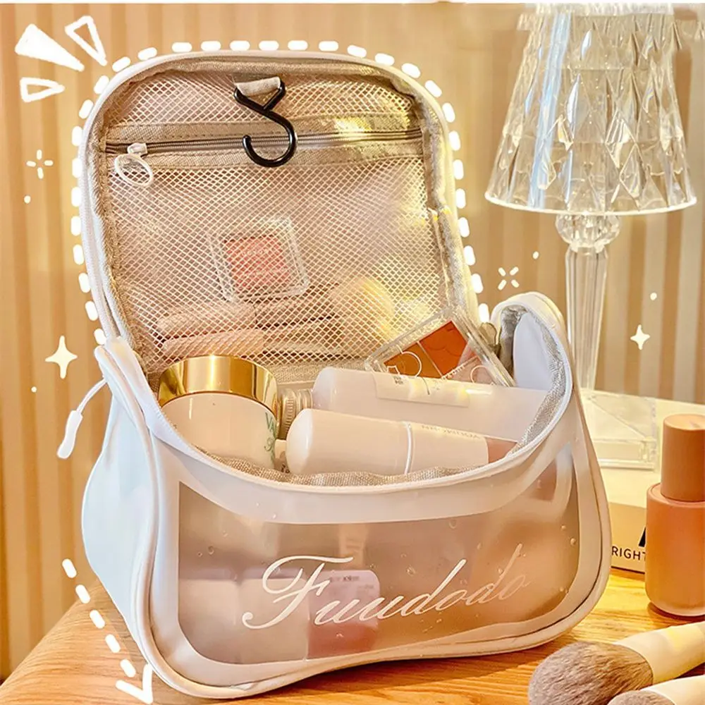 

Portable Gift Fashion Transparent Waterproof Large Simple Korean Style Storage Bag Makeup Bag Cosmetic Bag