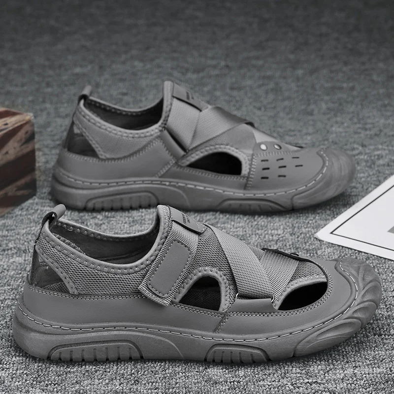 

New Summer Casual Driving Sports Breathable Non Outdoor Slip Beach Sandals Nylon Mens Slides Tenis Masculino Adulto Fashion