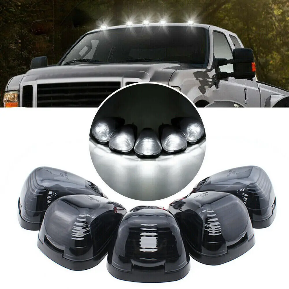 

5pcs/Set Car LED Cab Roof Marker Lights T10 LED Auto Driving Work Day Fog Light for Ford E-150 E-350 F-250 F-350 F-650 F-750