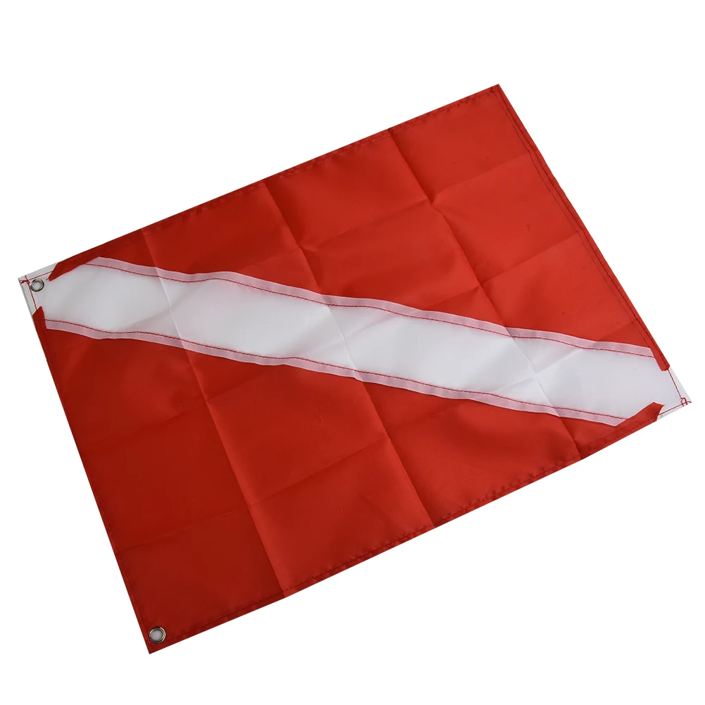 Фото Украсьте флаг для лодки для дайвинга, красный, белый, для подводного плавания с аквалангом, флаг-маркер, легкий, изысканный, высококачественный, практичный №2