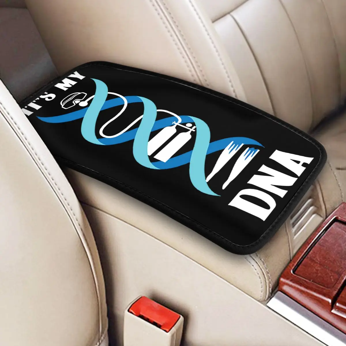 

Подлокотник для автомобиля Diver It's My DNA, подлокотник для дайвинга с аквалангом, аксессуары для интерьера