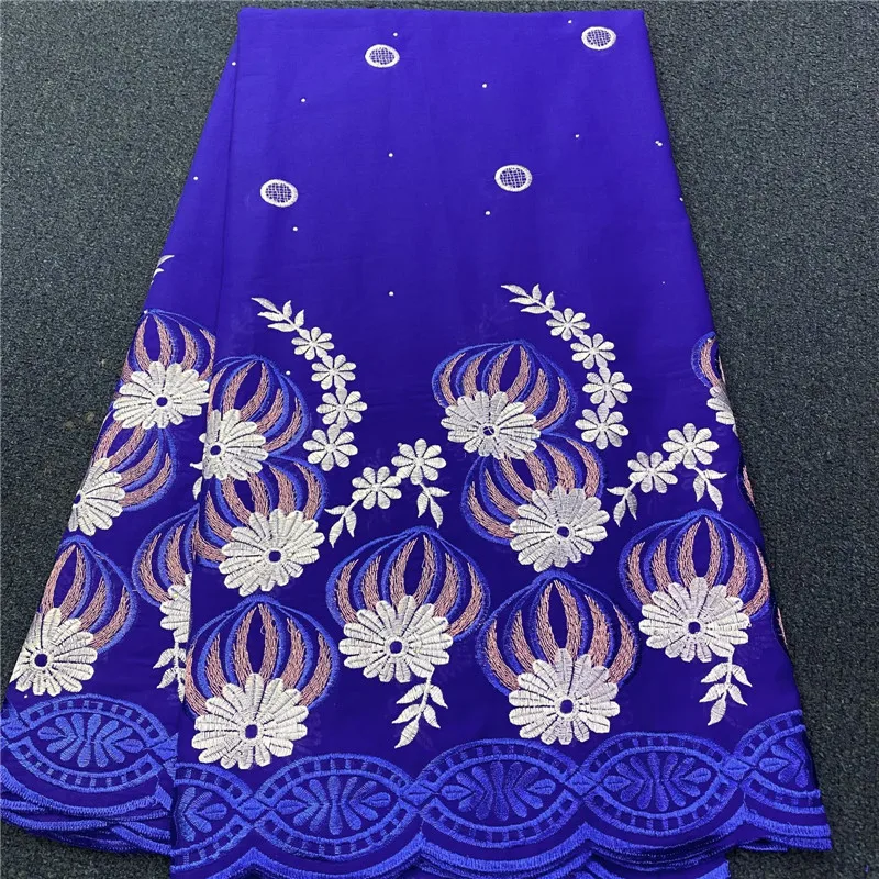 Новое поступление 2023, африканская кружевная ткань, 5 ярдов, швейцарская нигерийская кружевная ткань с вышивкой, 100% хлопковое кружево «швейцарская вуаль» 16A01 Новое поступление 2023, африканская кружевная ткань, 5 ярдов, швейцарская нигерийская кружевная ткань с вышивкой, 100% хлопковое кружево «швейцарская вуаль» 16A01