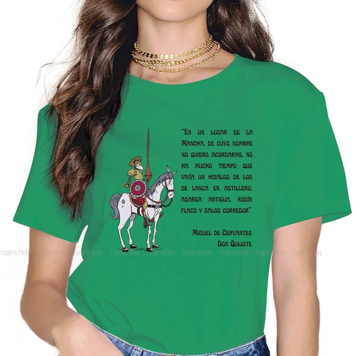 

Knight Essential Special TShirt for Girl Don Quijote De La Mancha 4XL Creative Graphic T Shirt Short Sleeve