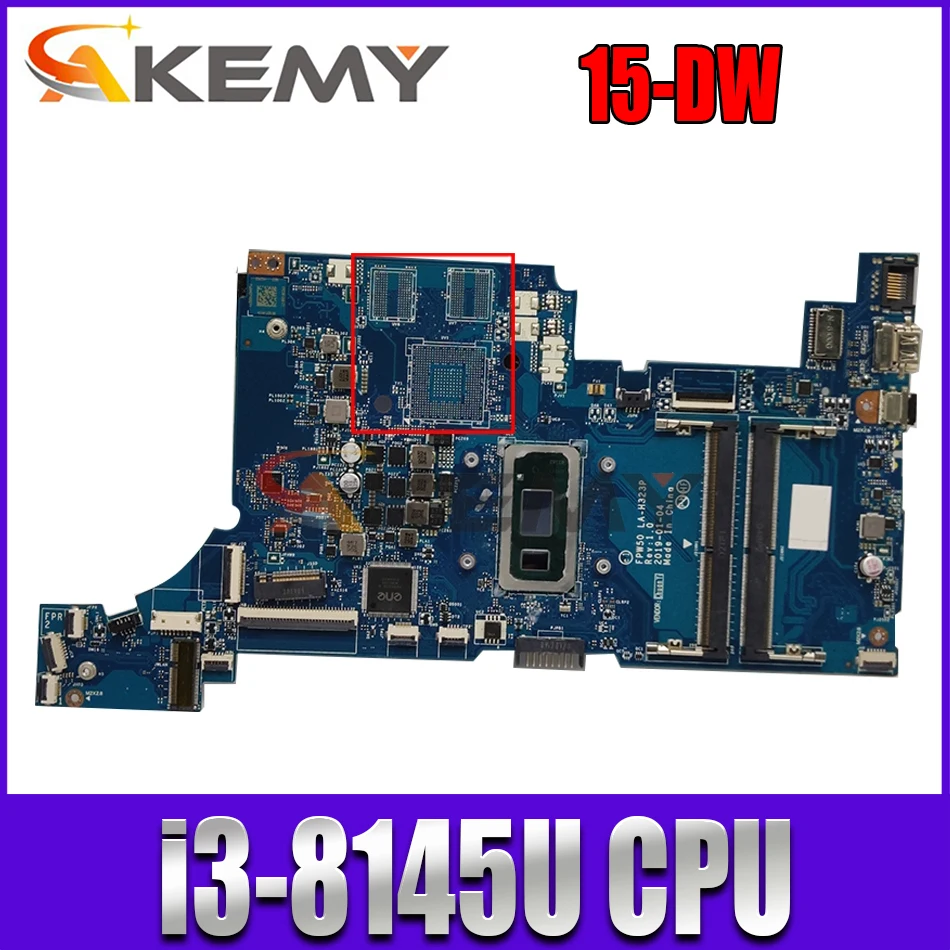

L51985-601 L51985-001 For HP 15-DW 15-DW0037WM 15S-DU Laptop Motherboard FPW50 LA-H323P With i3-8145U DDR4 mainboard 100% tested