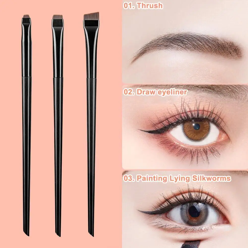 

Eyeliner Brush Eyebrow Brush Fine Oblique Head Contour Chubby Brush Beauty Makeup Makeup Tool Brush Eyebrow I9Q5
