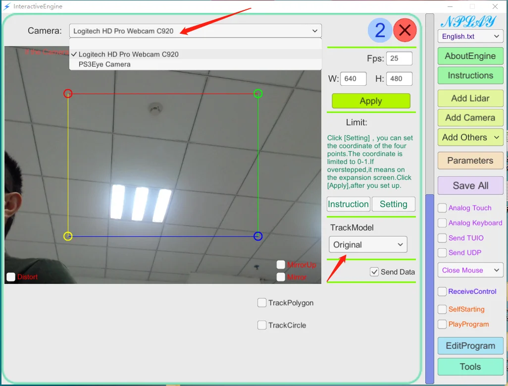 

Interactive Lidar Software HOKUYO/PAVO/RPLIDAR Lidar touch screen animation large-screen Support multi-radar work