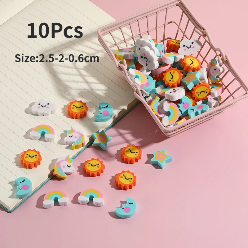 

Детские резиновые ластики единороги набор из 10 штук