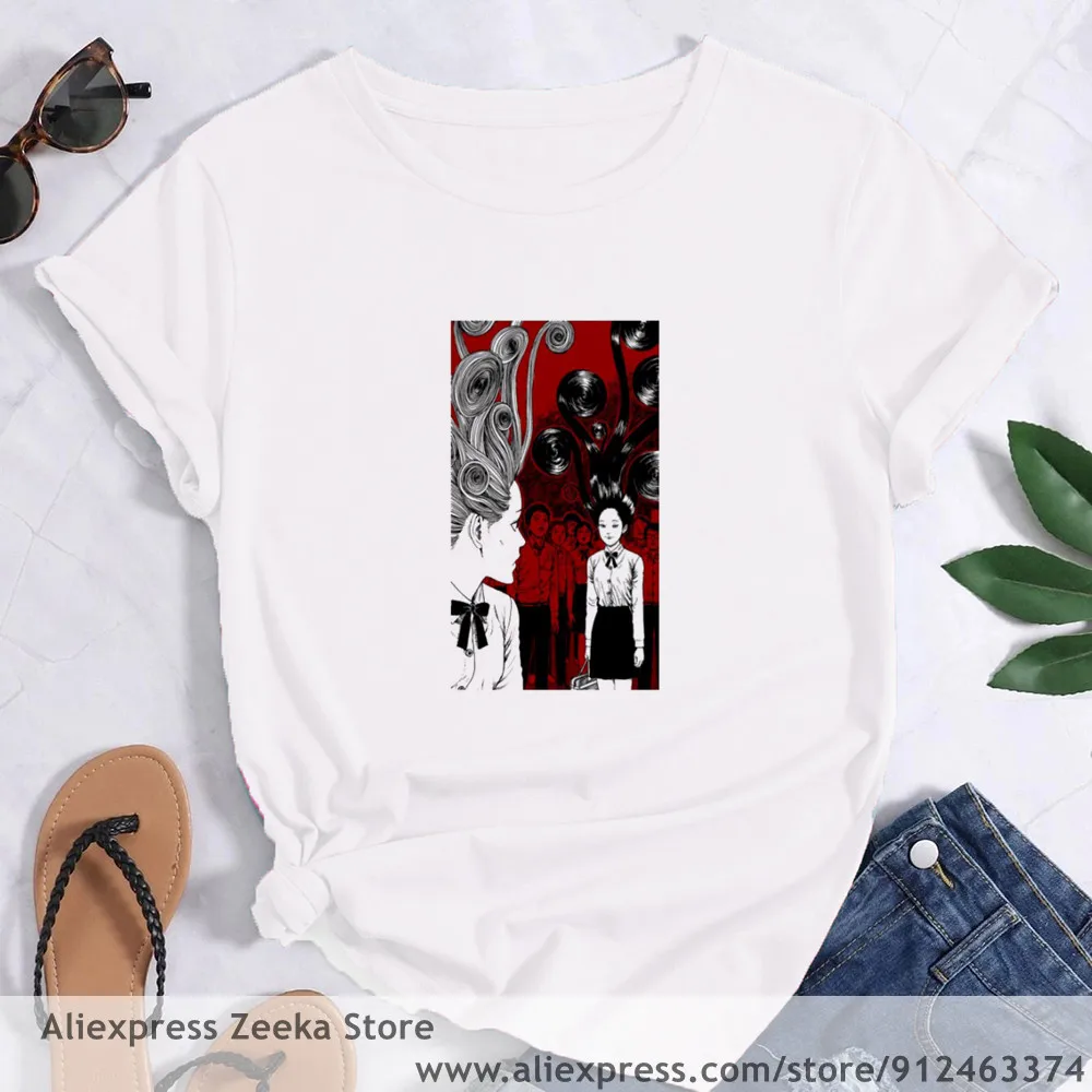 Футболка женская базовая с круглым вырезом и забавным принтом |