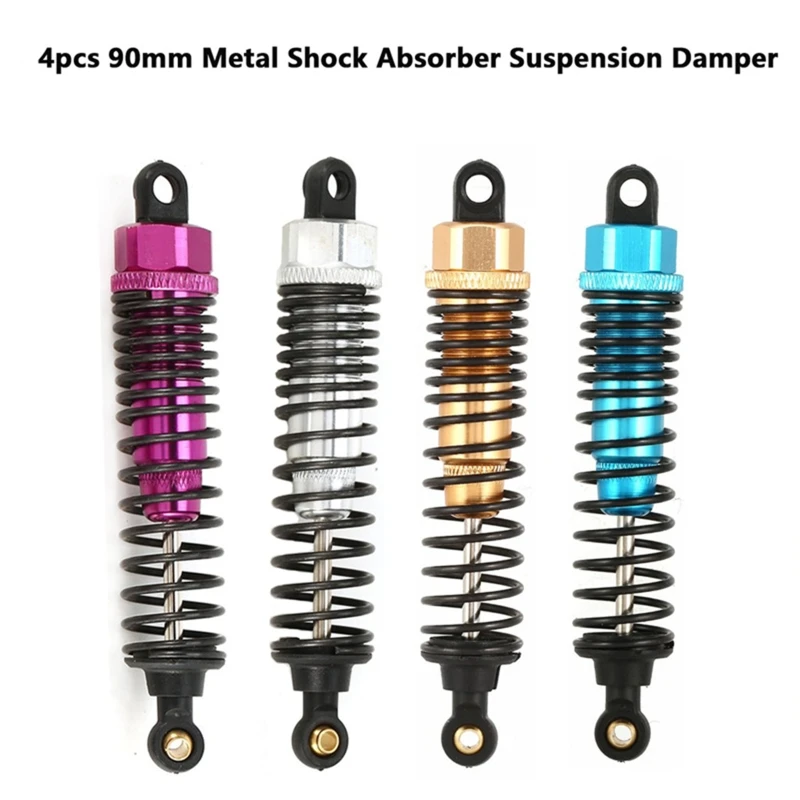 

4pcs R/c Suspension Shock Absorber Springs & Accs Heavy Duty Adjustable Spare Chassis Shock 1:10 RC SCX10 HSP Redcat хот вилс