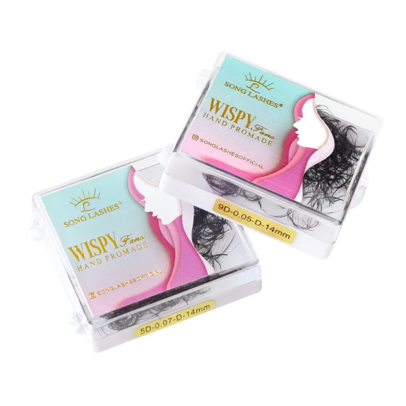 SONG LASHES Hot selling songlashes easy to pick up high volume lashes premade fans wispy