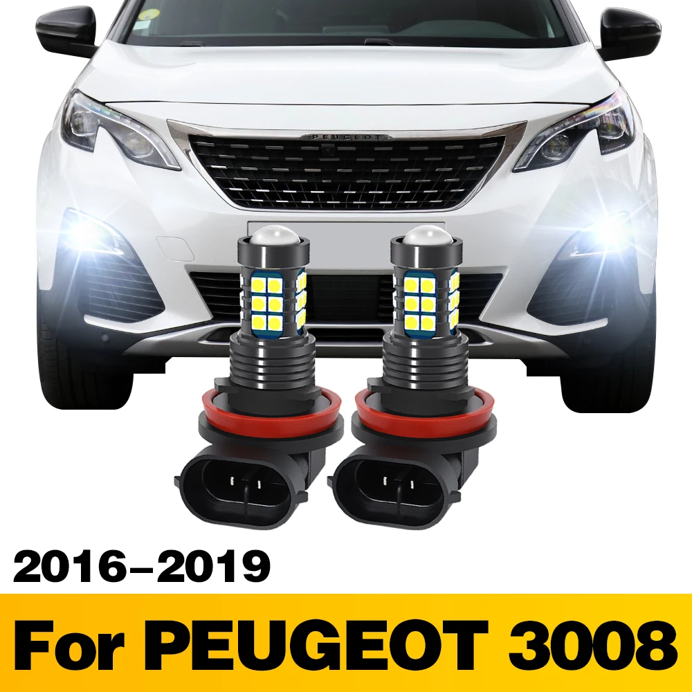 2 шт. автомобильные передние лампы для PEUGEOT 3008 2016 2017 2018 2019