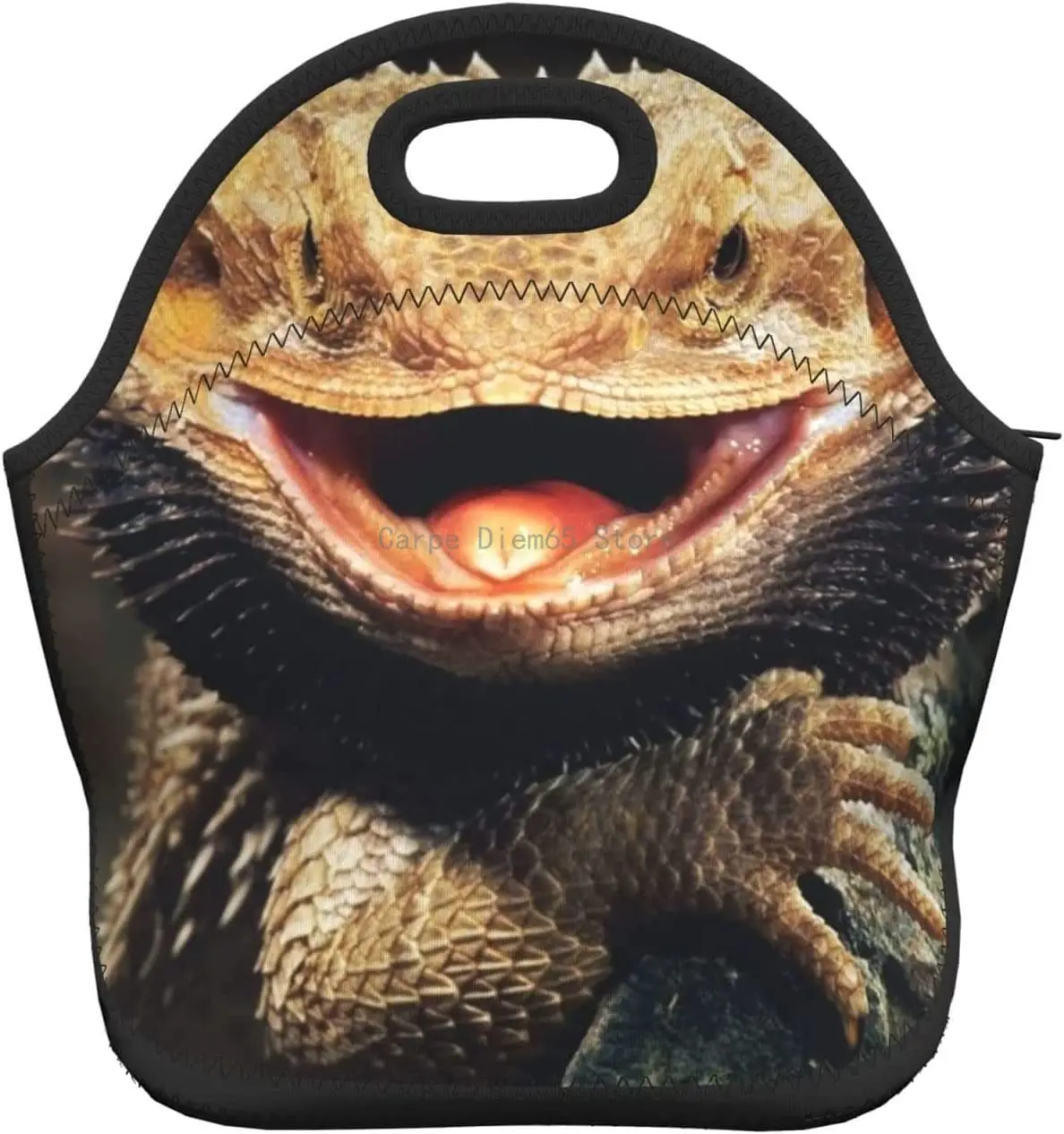 

Bearded Dragon Lunch Box Reusable Lunch Bag Tote Bag Insulated Lunch Bag for Women Men Lunch Box for Camping Gift