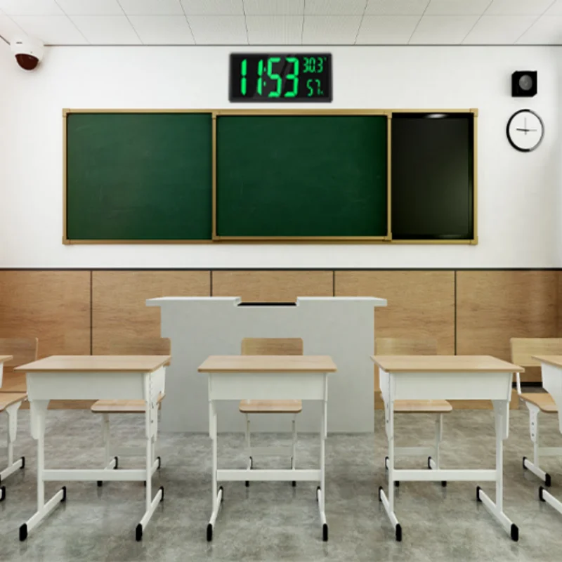 Большие Настенные Часы С Очень Большим Зеркалом Дисплеем Цифровым Домашним