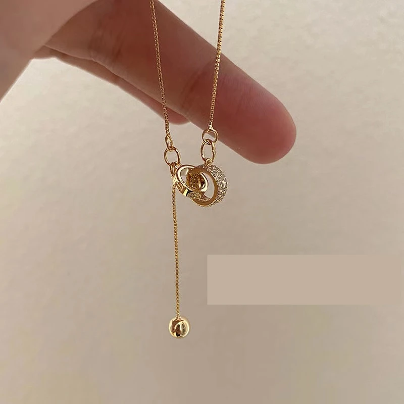 

SUMENG 2023 Новые бусы на шею цепь Kpop жемчужное ожерелье-чокер золотой цвет Готический чокер ювелирные изделия на шею ошейник с подвеской для жен...