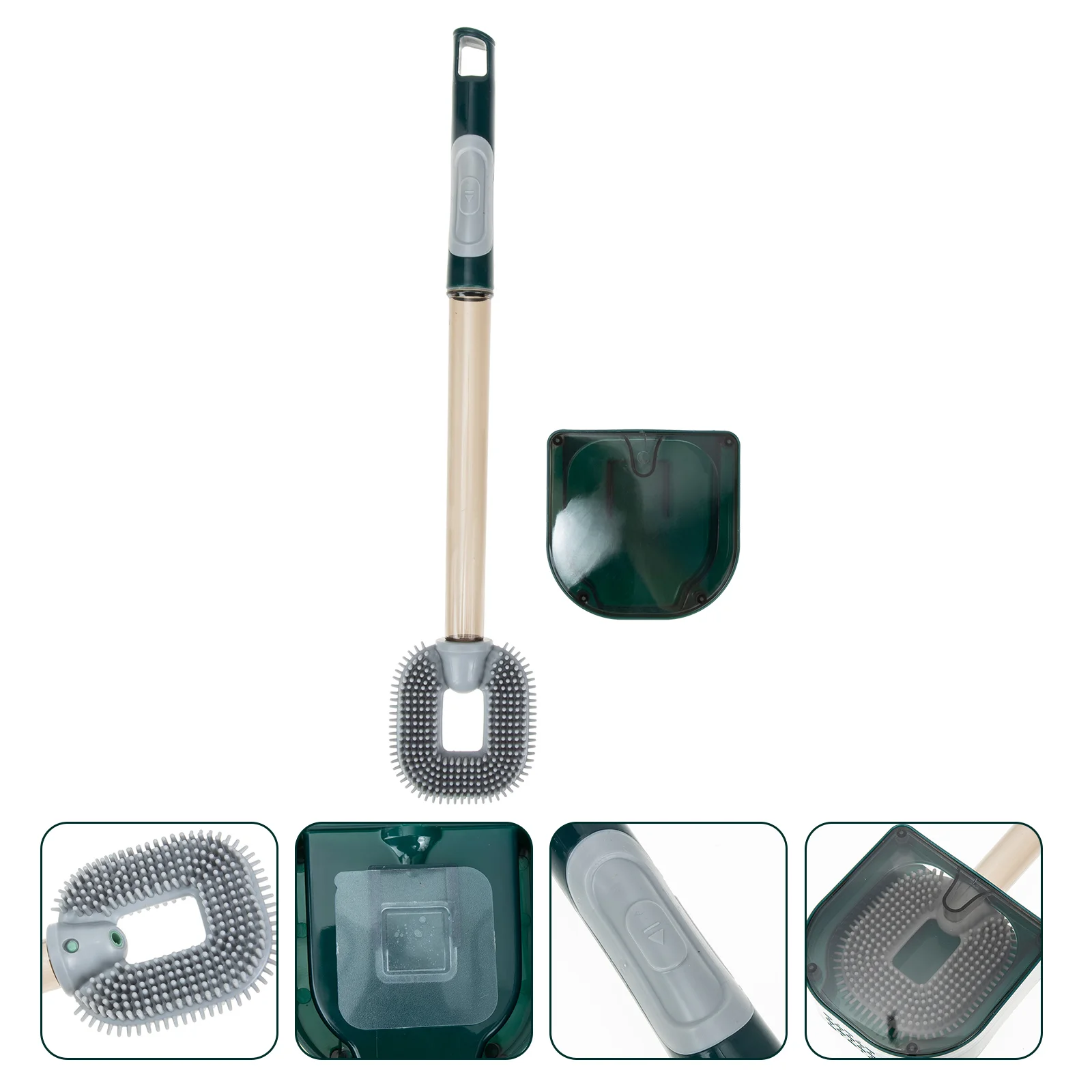 

Силиконовая щетка для унитаза, настенный очиститель, глубокий держатель, набор для очистки ванной комнаты, гигиенический