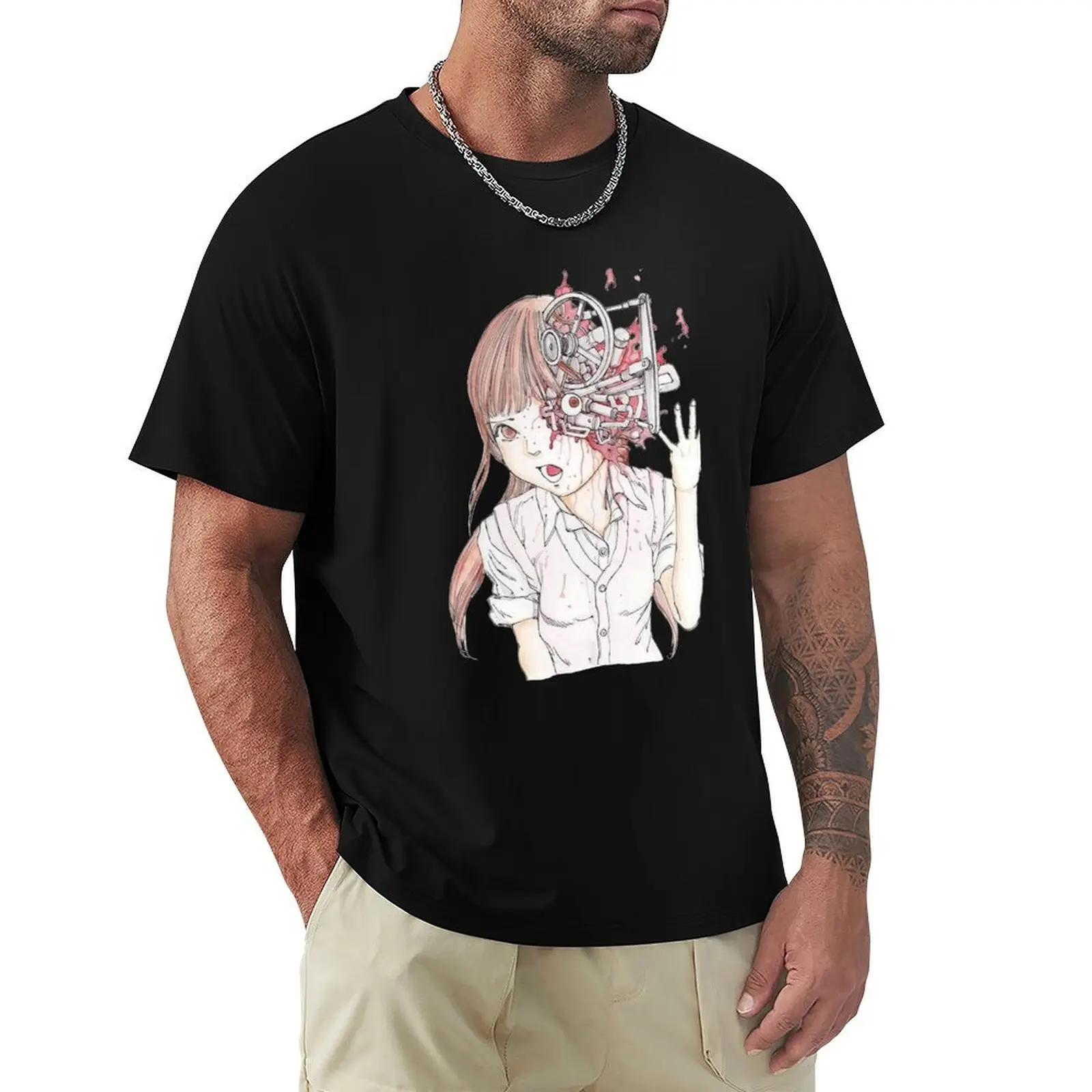 Футболка Shintaro Kago милые топы летние футболки с рисунком компрессионная рубашка