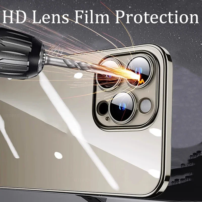 Мягкий чехол из ТПУ с покрытием высокой прозрачности для IPhone 16 15 14 13 12 11 Pro Max Plus