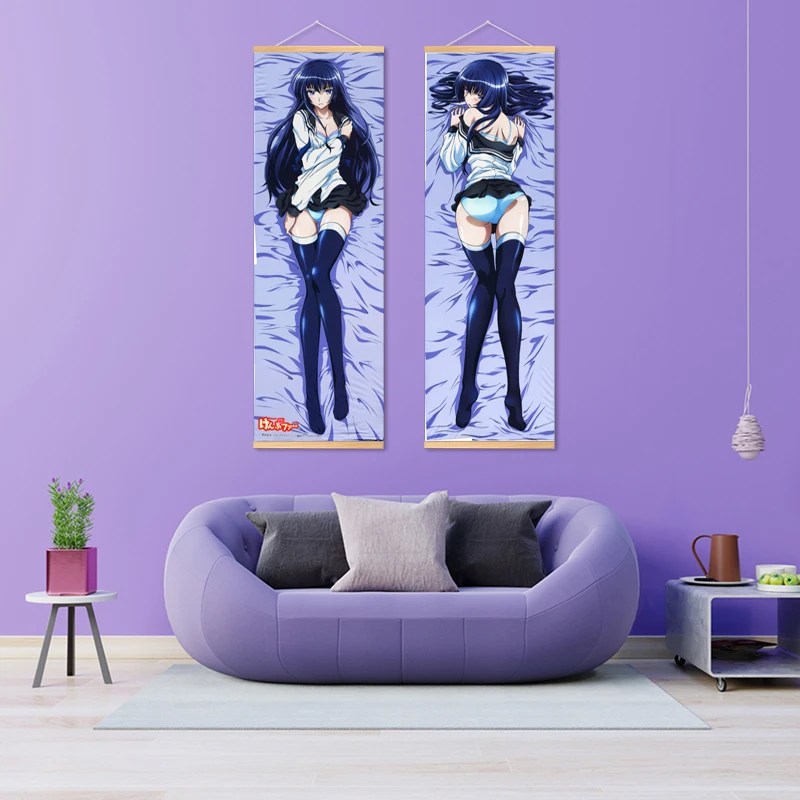 Привлекательные японские фигурки аниме высотой 90 см холщовые принты постеры для
