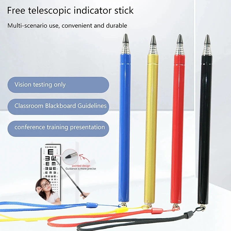 

1pc Retractable Pointer Stick Classroom Presentation Extendable For Presenter Handheld Telescopic Teaching Blackboard Chalkboard