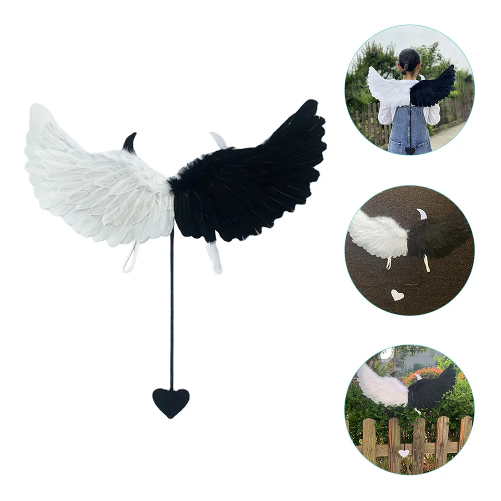 

Крылья для Хэллоуина Костюм для представлений платье крылья реквизит для Хэллоуина