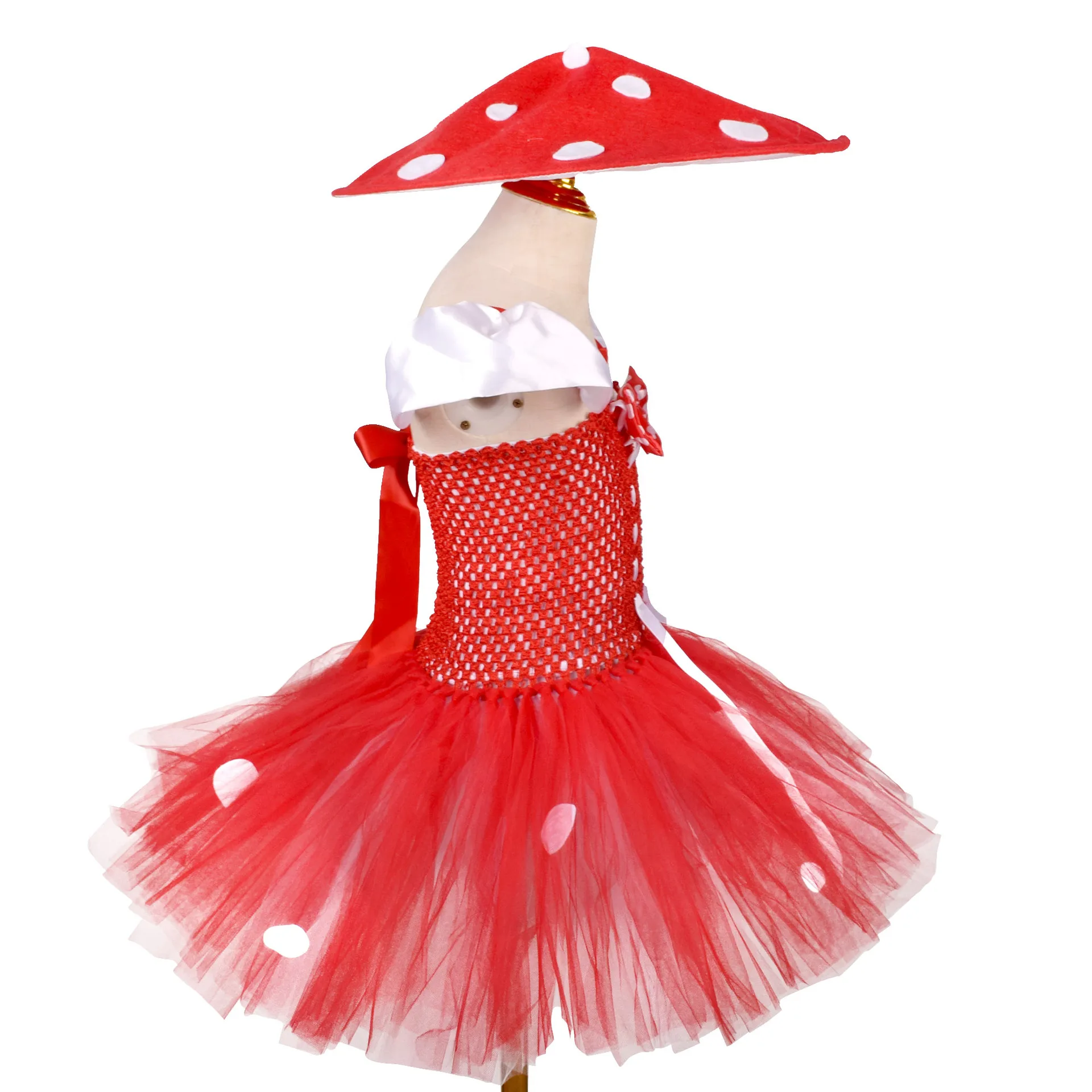 Детский костюм для косплея с грибами девочек детский красный комбинезон милая