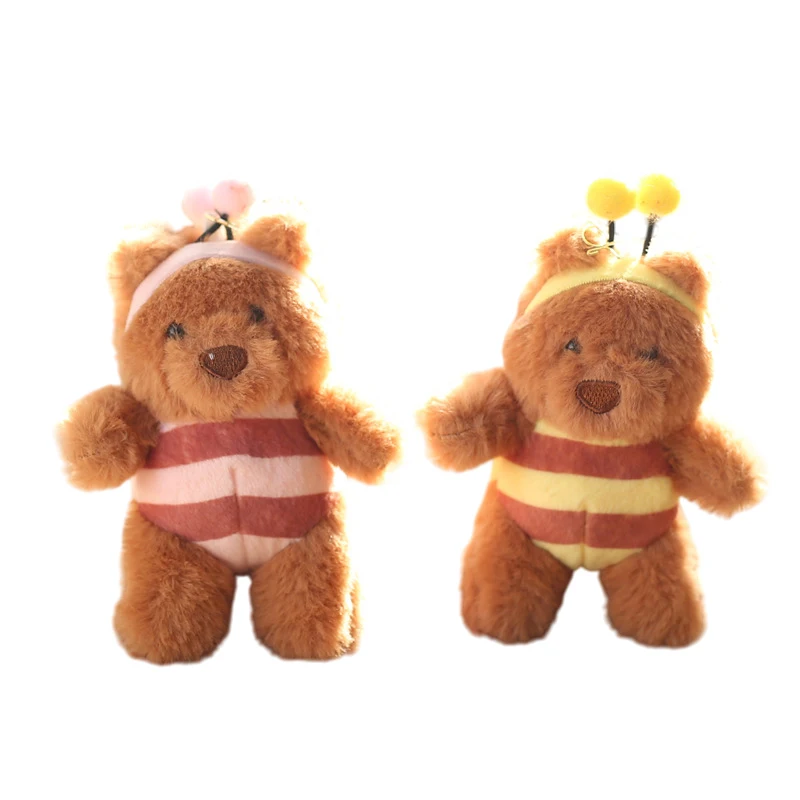 Милая мультяшная пчела медведь Барселона плюшевые куклы игрушка брелок подвеска