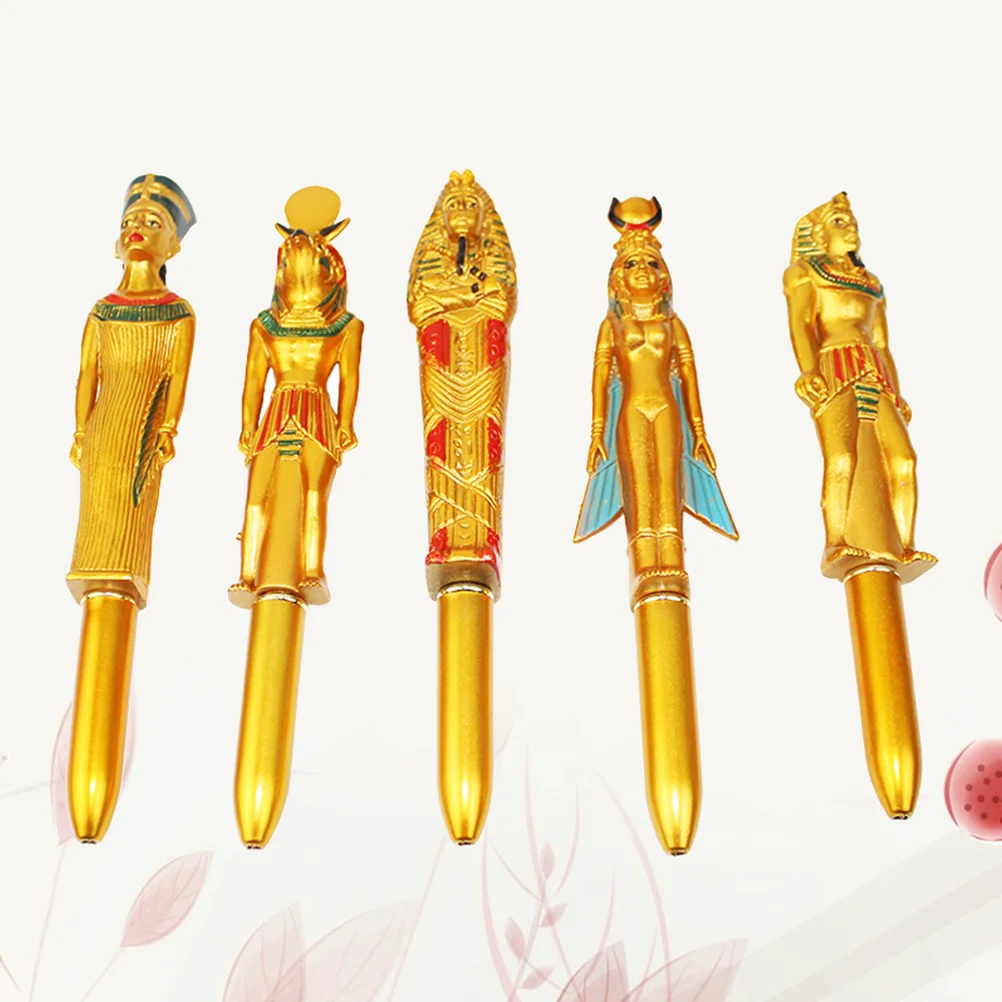 

5 шт. шариковые ручки, точечные ручки с египетской крышкой, ручки, подарок для детей и мужчин
