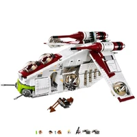 75021 1224pcs stars space wars republic gunship droid aircraft model building blocks bricks toys gifts kid